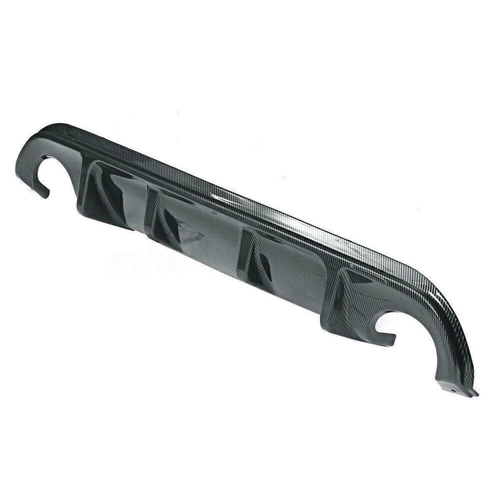 1 Set Carbon Fiber Black Rear Bumper Diffuser Lip kit For Infiniti Q50 2014-2017