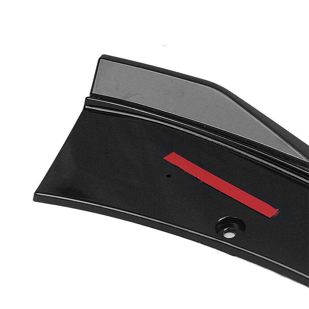 1Set Car Front Bumper Spoiler Lip For Ford Mustang GT 2015 2016-2017 Gloss Black