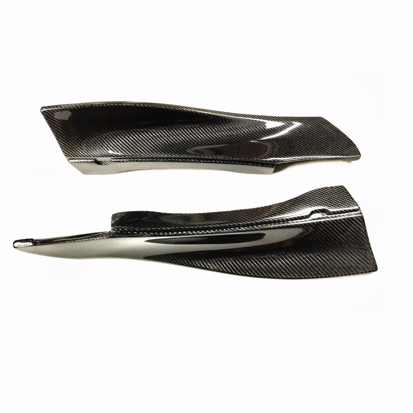 1Set Carbon Fiber Rear Bumper Diffuser Lip For Benz C63 AMG S PSM 2015-2021 2 Dr