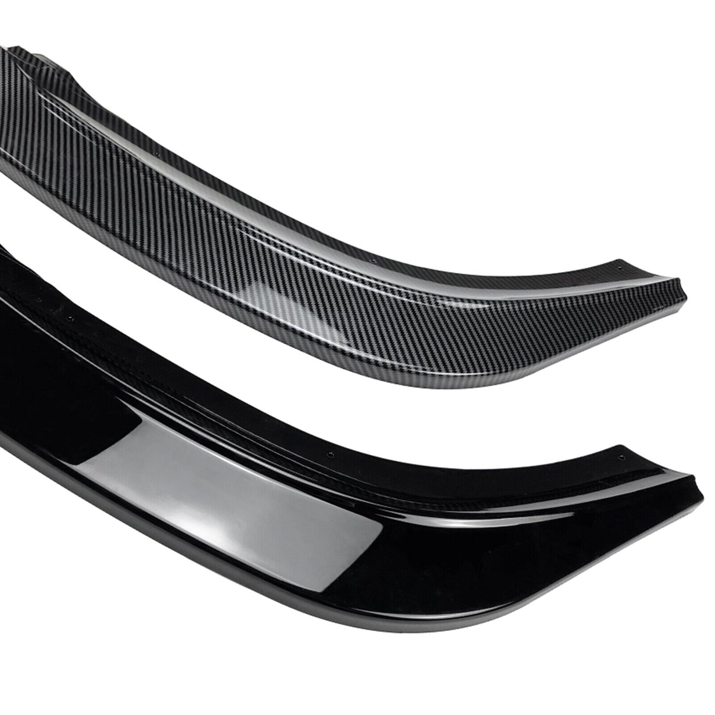 3x Front Bumper Spoiler Lip For Seat Ibiza MK5 Standard/FR 2018-2023 Gloss Black