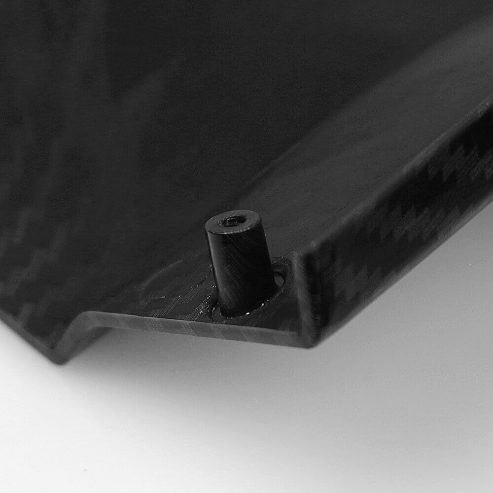 1Set Carbon Fiber Look Front Bumper Spoiler Splitter For Cadillac ATS 2015-2018