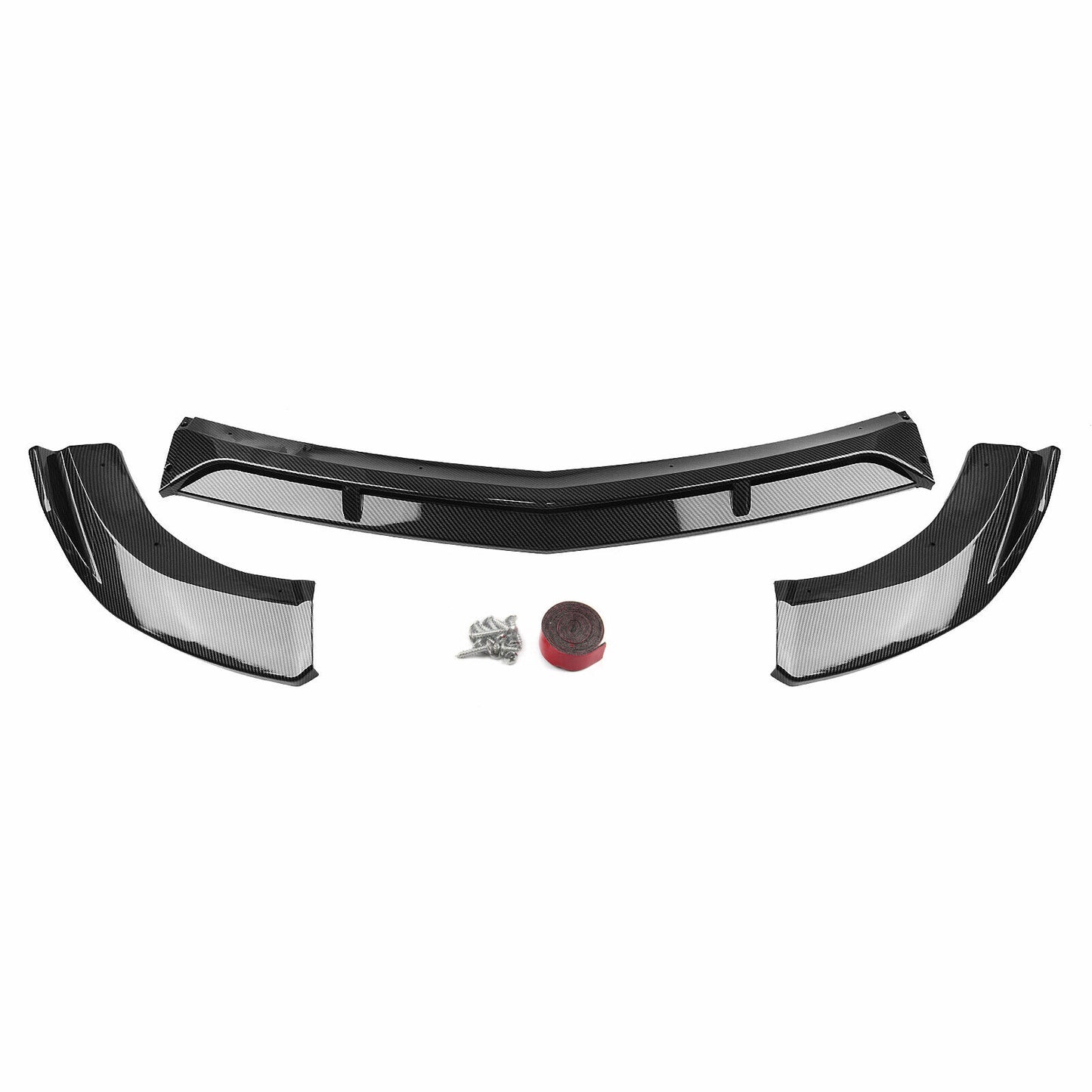 1Pc Carbon Fiber Front Bumper Spoiler Lip For M-Benz W204 C200 C250 C300 2008-2014