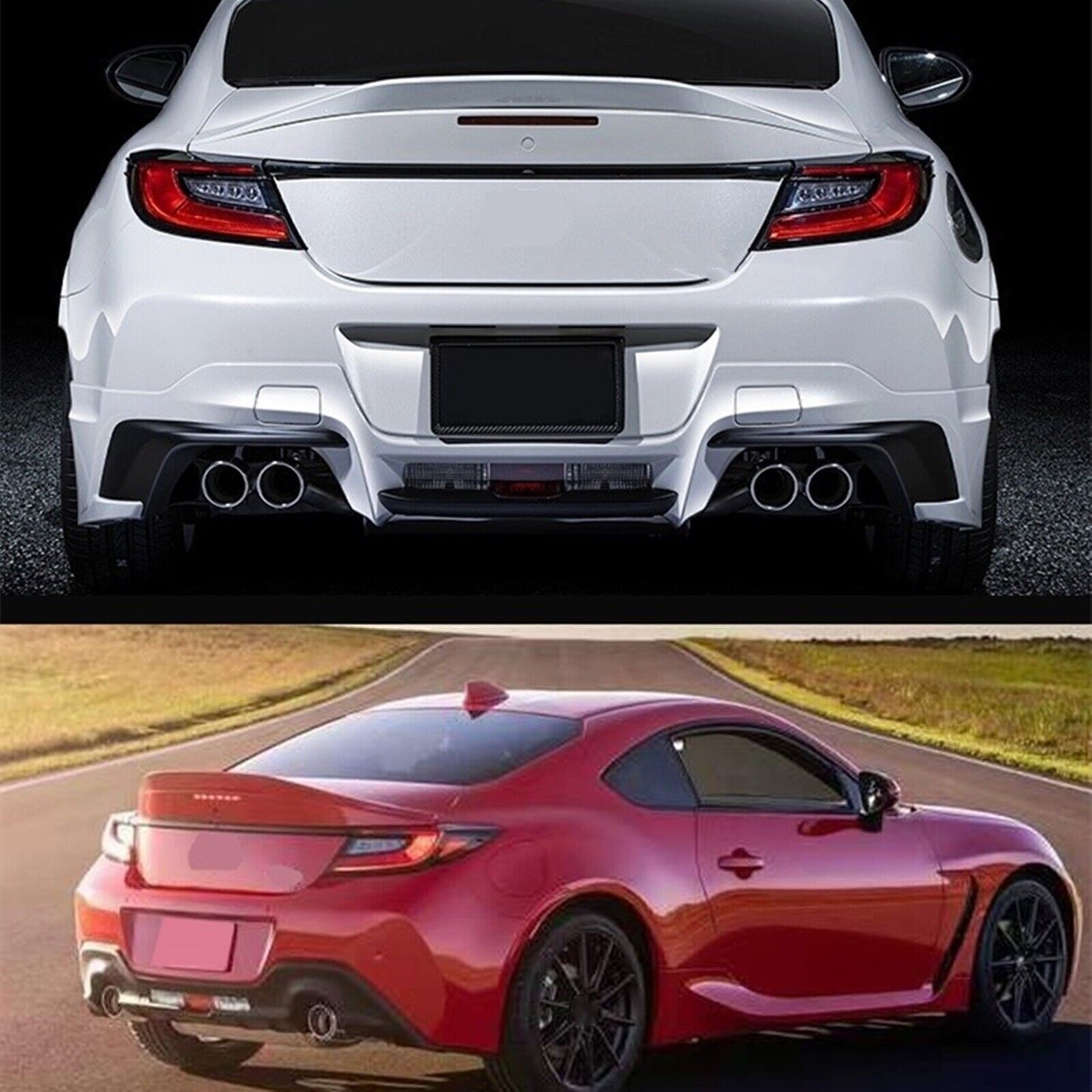 1Pc Carbon Fiber Rear Trunk Spoiler Wing Kit For Subaru BRZ Toyota GR86 2022-23