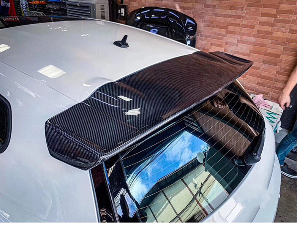 2Pcs Carbon Fiber Car Rear Roof Spoiler Boot Wing For VW Scirocco 2008 2009-2013