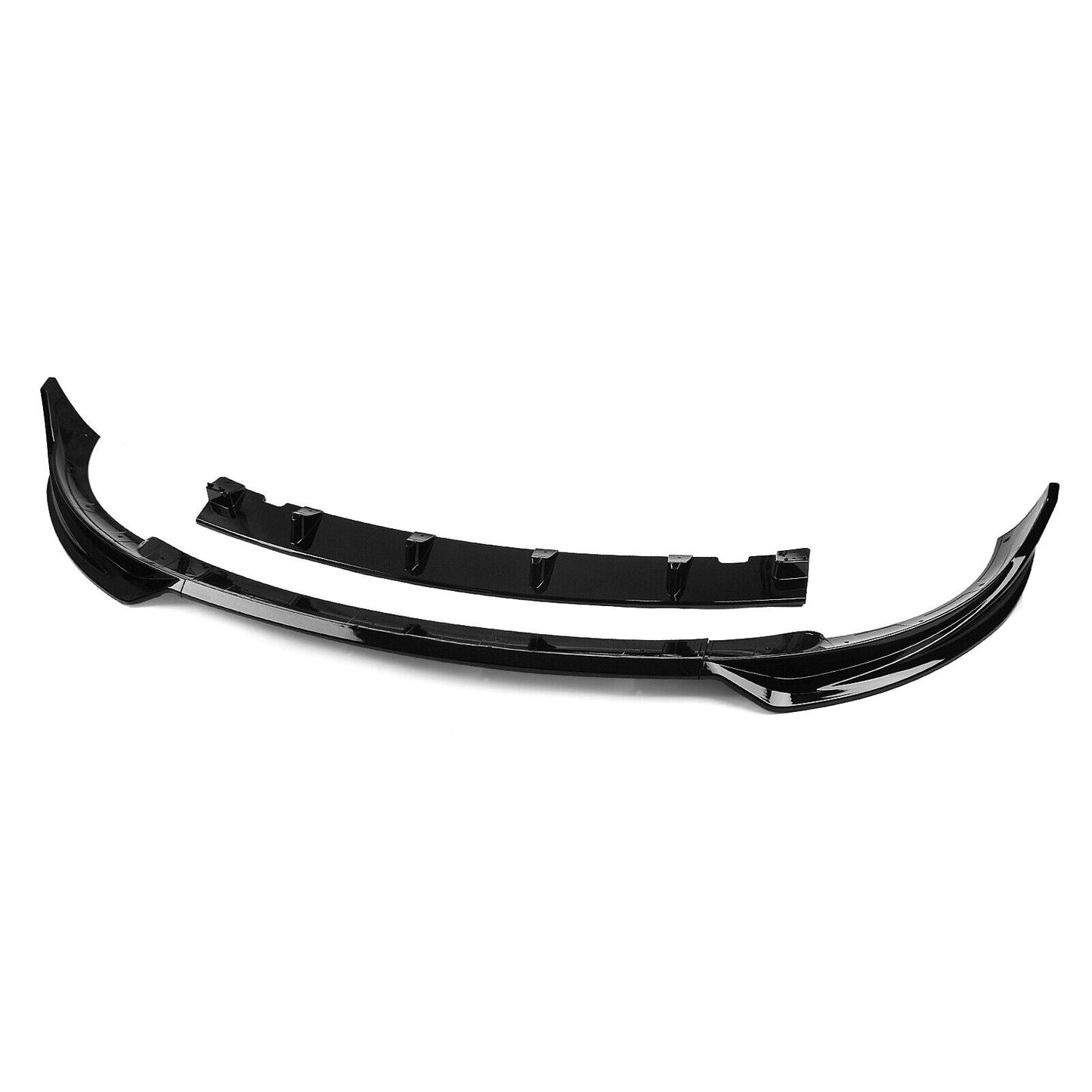 Glossy Black Front Bumper Spoiler Lip Splitter Kit For Tesla Model Y 2020-2023