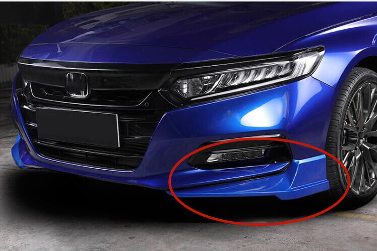 1Pair Blue Front Bumper Side Cover Trim Molding Kit For Honda Accord 2018-2020