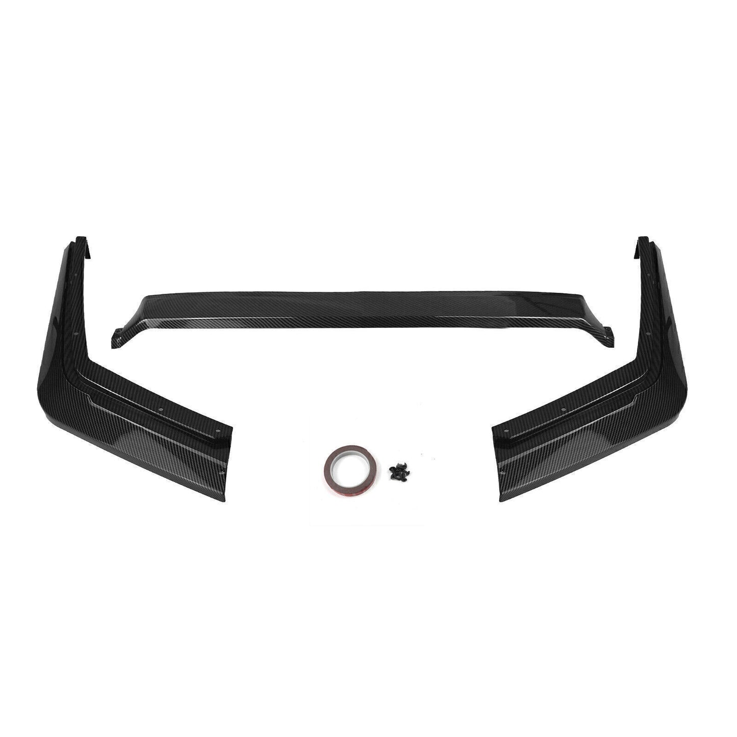 1Set Front Bumper Spoiler Lip Fit For Cadillac CTS-V 2009-2015 Carbon Fiber Look