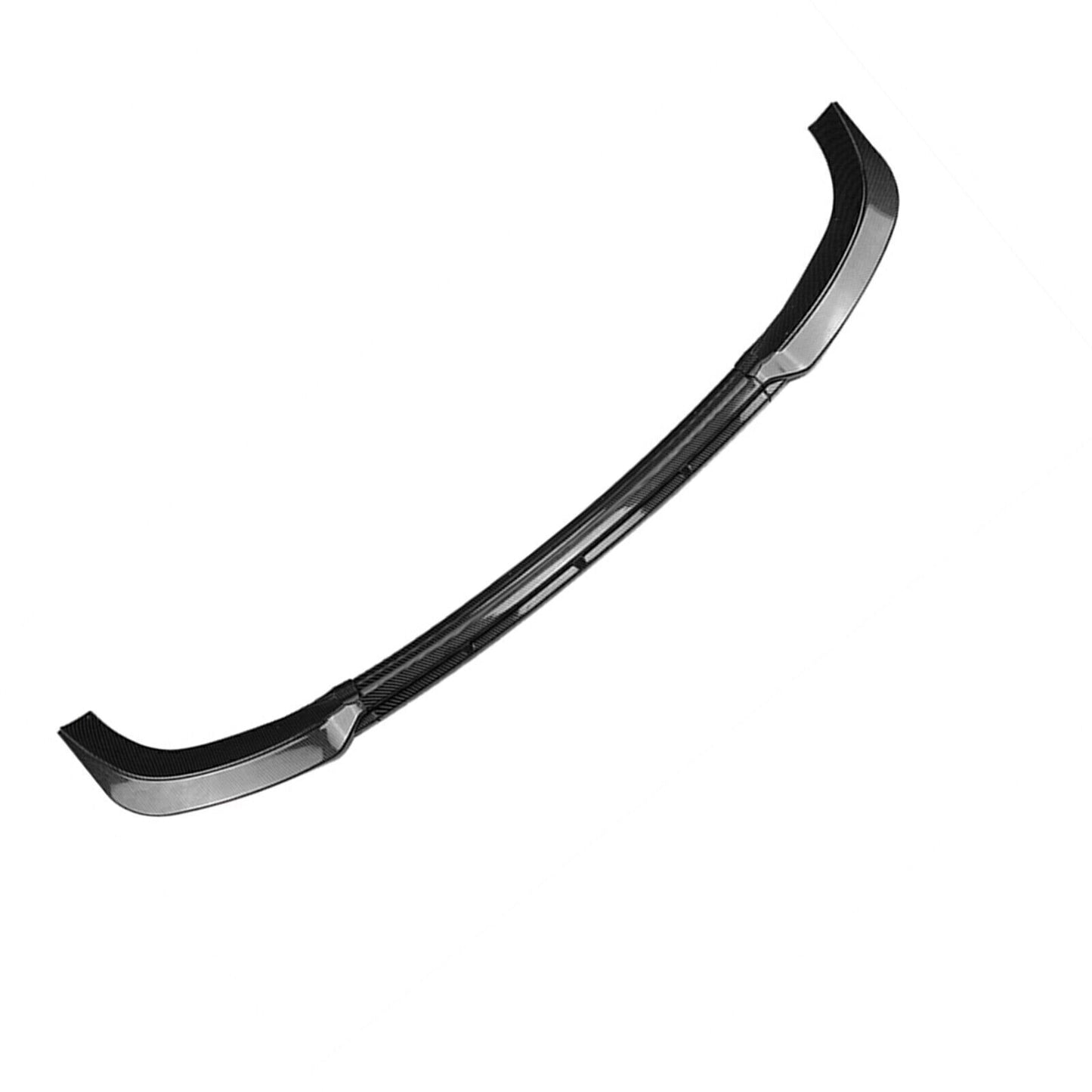 1 Set Front Bumper Spoiler Splitter Lip For VW ID.3 2019-2022 Carbon Fiber Look