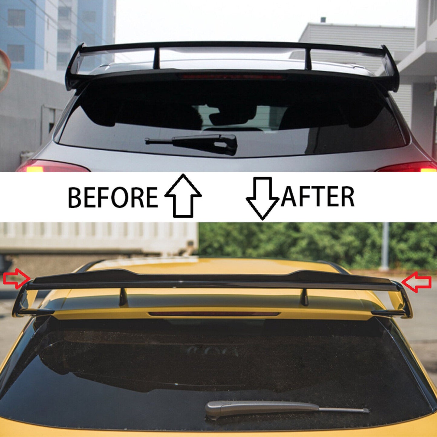 Black Rear Spoiler Wing Lip For Mercedes Benz A Class AMG A35 A45S 2019-2022
