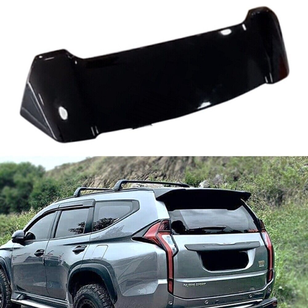 1x Rear Trunk Spoiler Wing Lip For Mitsubishi Pajero Montero 2016-20 Sport Black