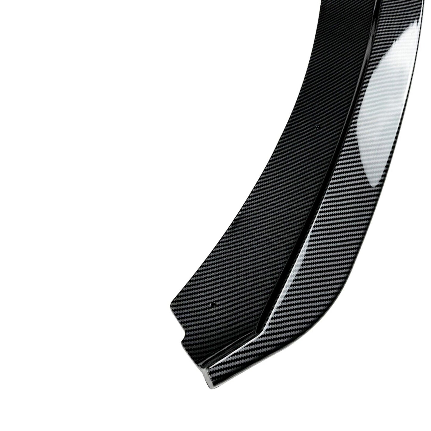 Front Bumper Spoiler Lip Kit For Seat Leon MK3.5 2017-2020 Standard Carbon Look