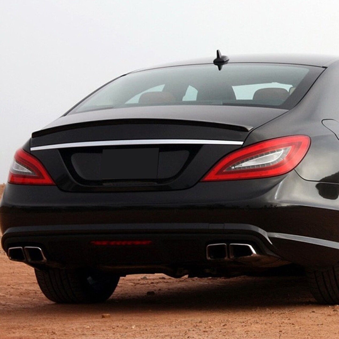 Rear Trunk Spoiler Wing For Benz CLS C218 CLS260 300 AMG 2011-17 Gloss Black