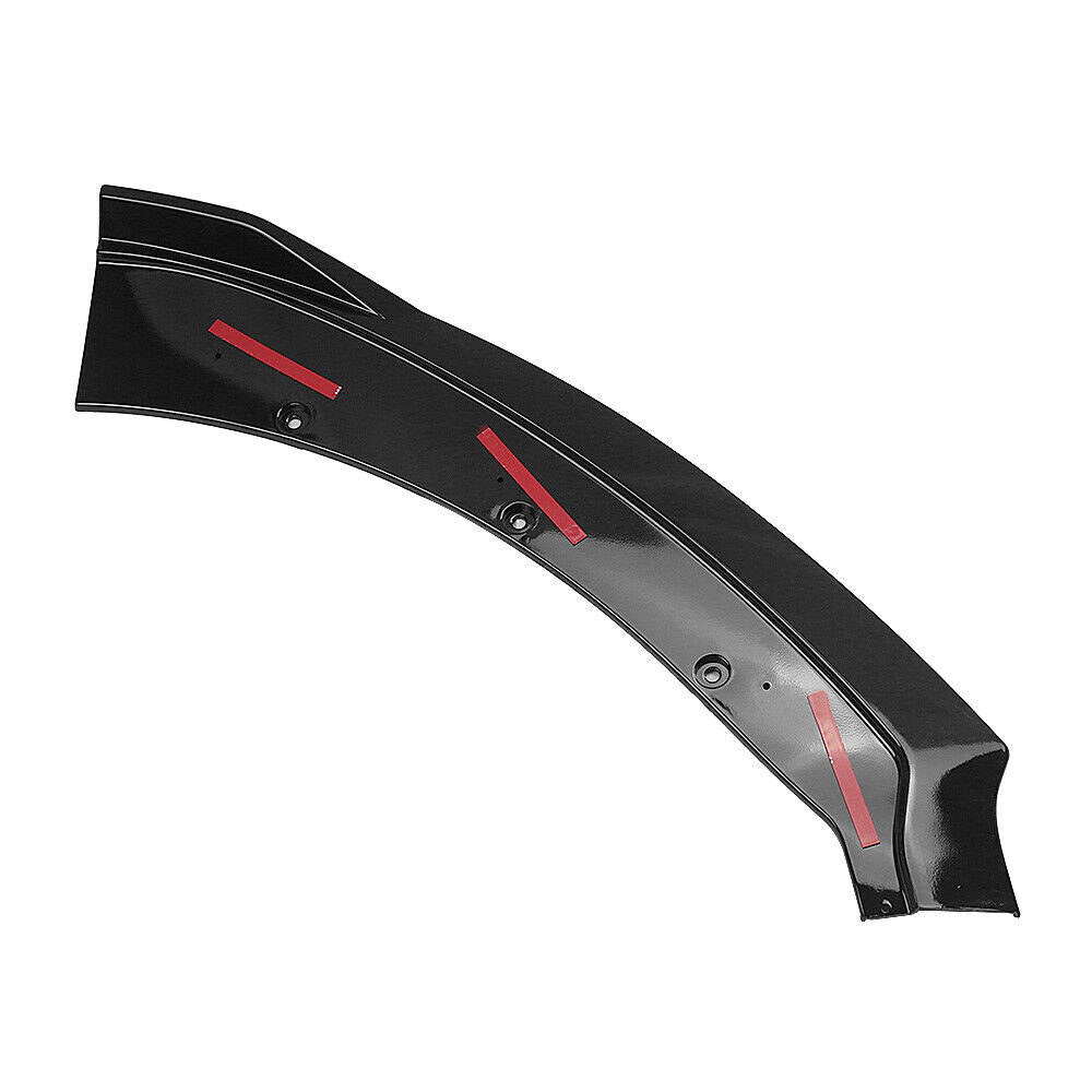 1Set Car Front Bumper Spoiler Lip For Ford Mustang GT 2015 2016-2017 Gloss Black
