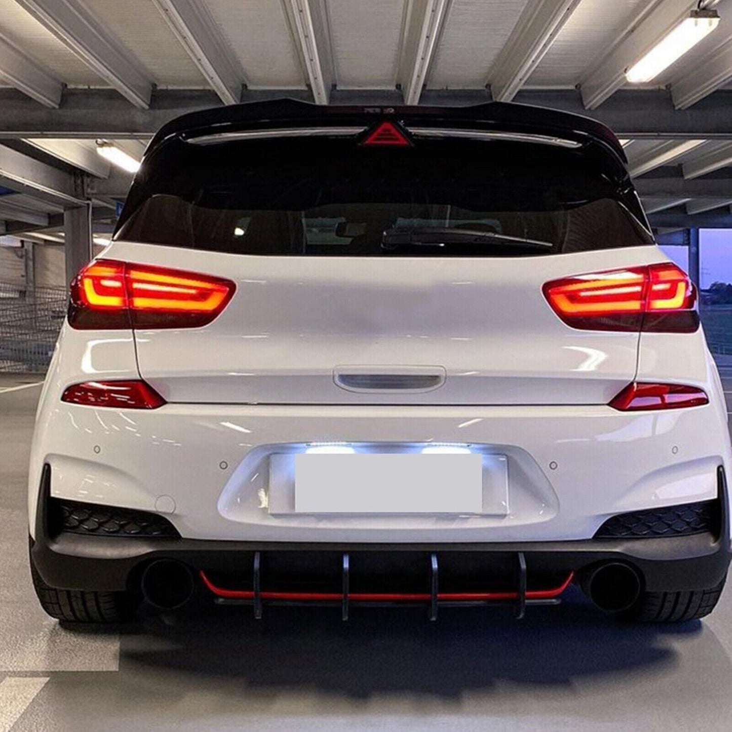1Set Rear Bumper Diffuser Splitter Cover For Hyundai I30N MK3 Hatchback 2017-19