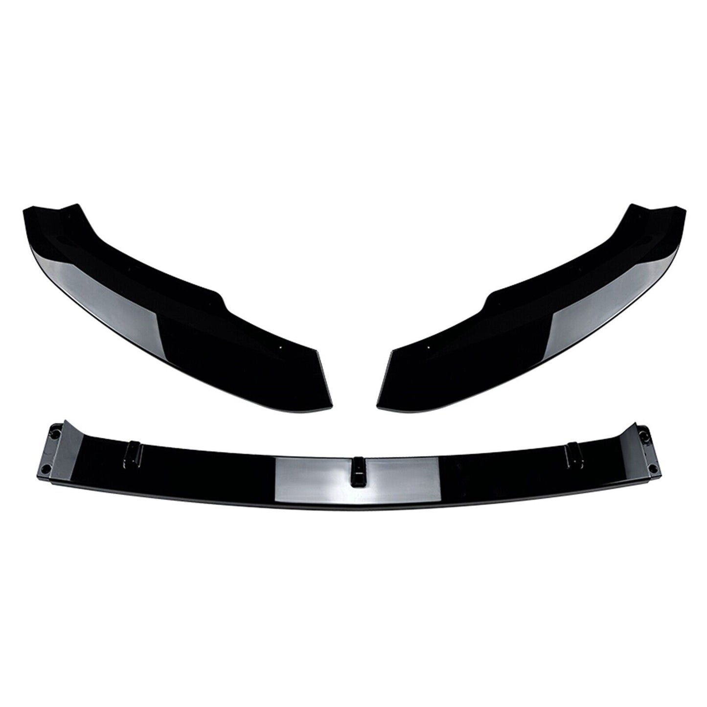 1Set Front Bumper Spoiler Lip Kit For Skoda Superb B8 06.2016-2018 Glossy Black