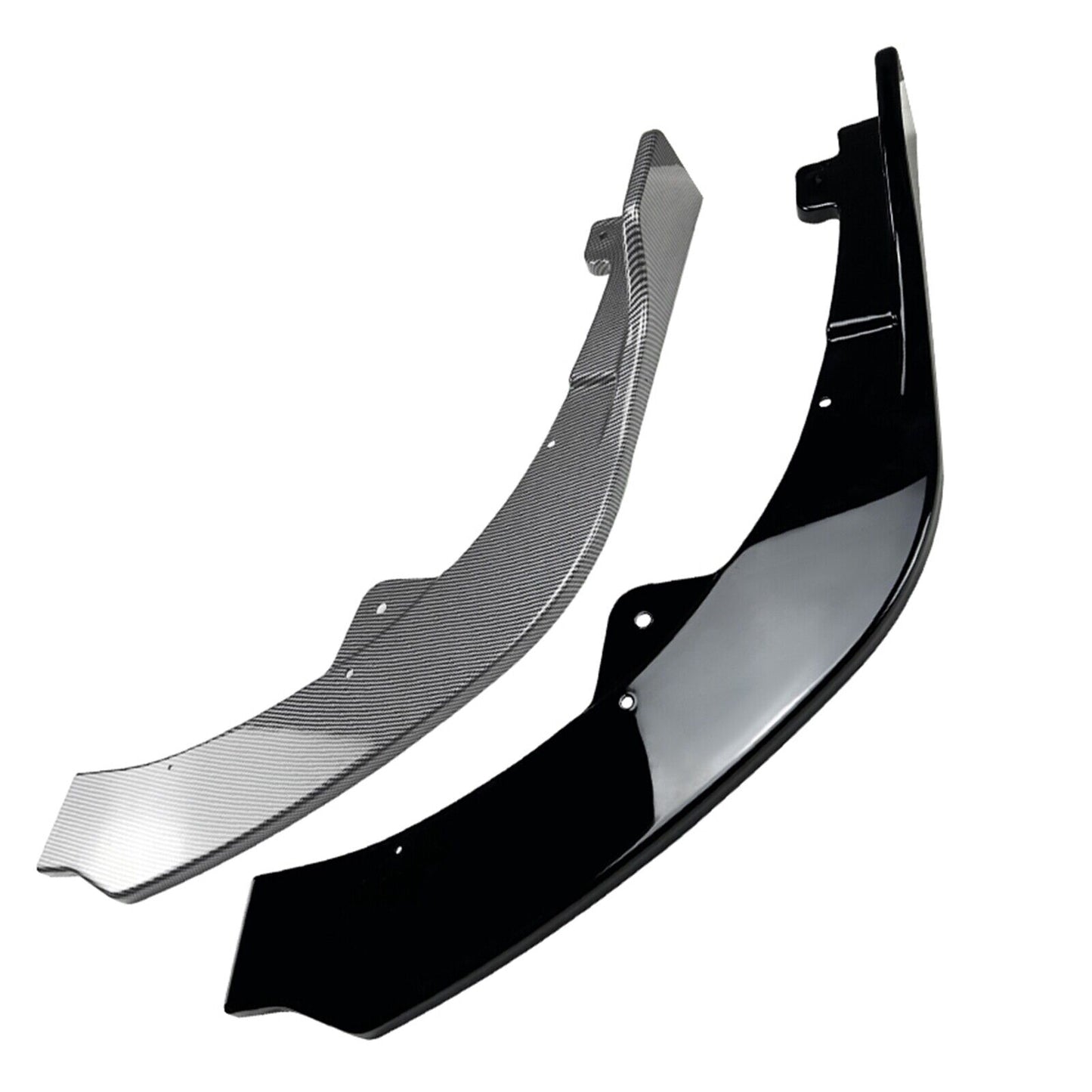 1Set Front Bumper Spoiler Lip Kit For Toyota Camry XV70 Sport 2021-2023 Carbon Fiber