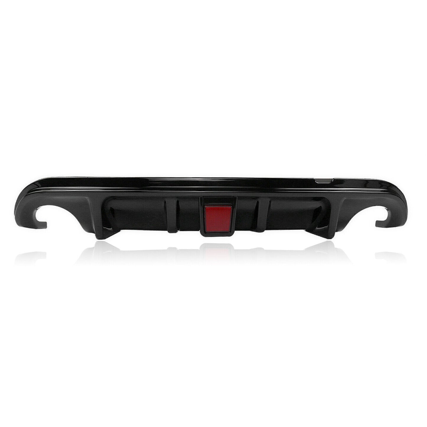 1Pc Gloss Black Rear Bumper Diffuser Lip For Infiniti Q50 2014-2017 W/Light New