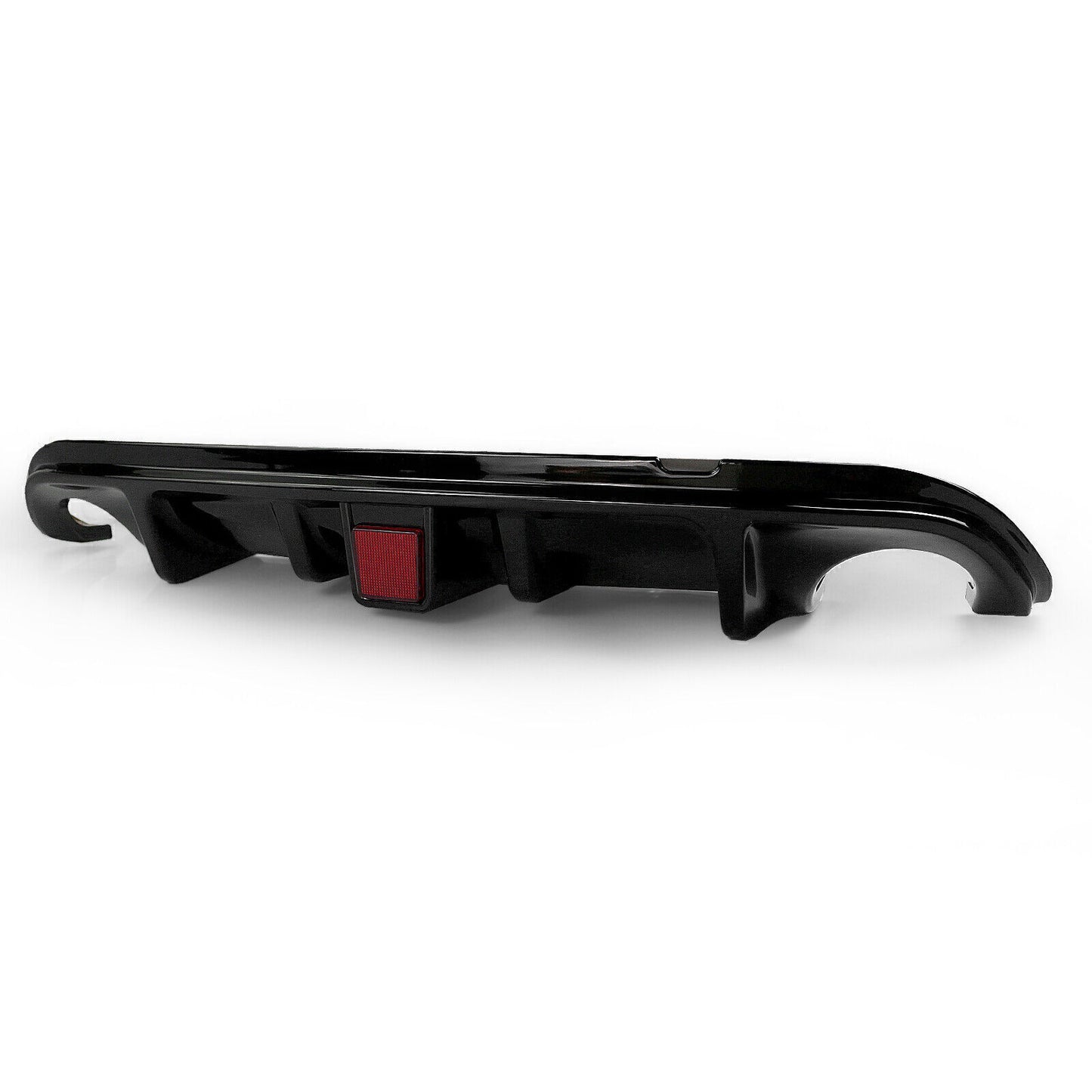 1Pc Gloss Black Rear Bumper Diffuser Lip For Infiniti Q50 2014-2017 W/Light New