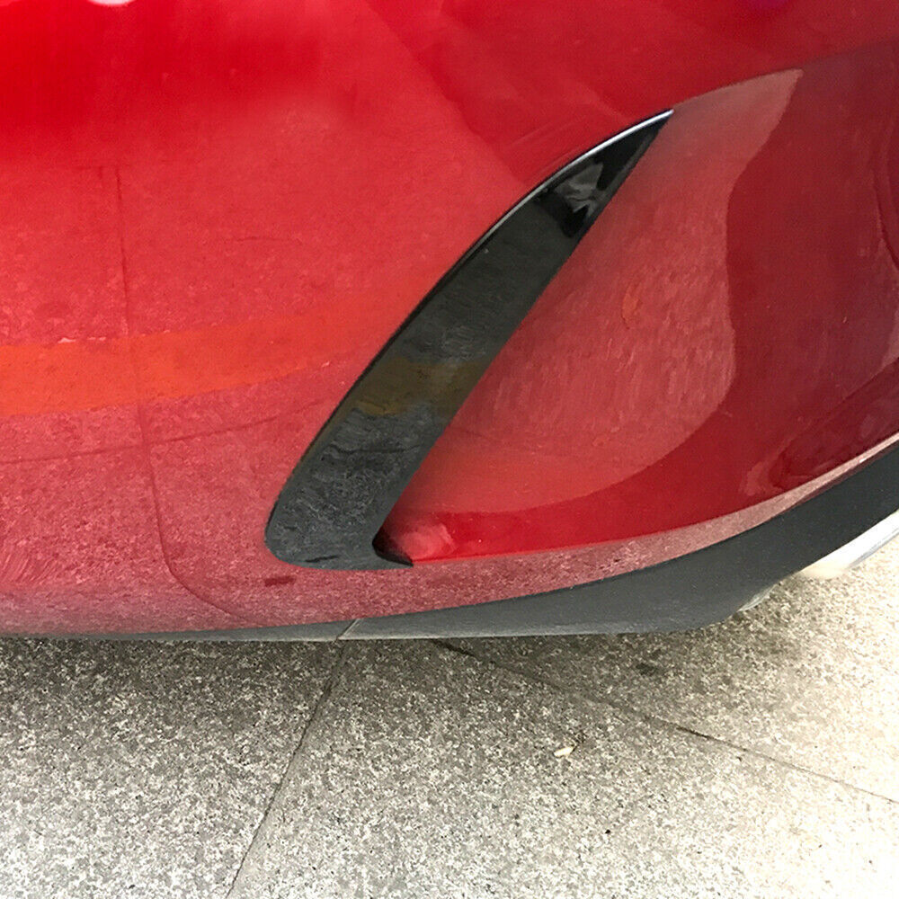 Glossy Black Rear Bumper Spoiler Air Vent Cover For Benz E Class Coupe C238