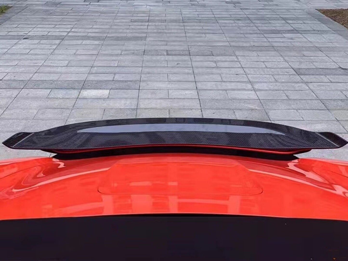 1x Carbon Fiber Car Rear Spoiler Lip Roof Wing For Porsche 718 Boxster 2017-2019