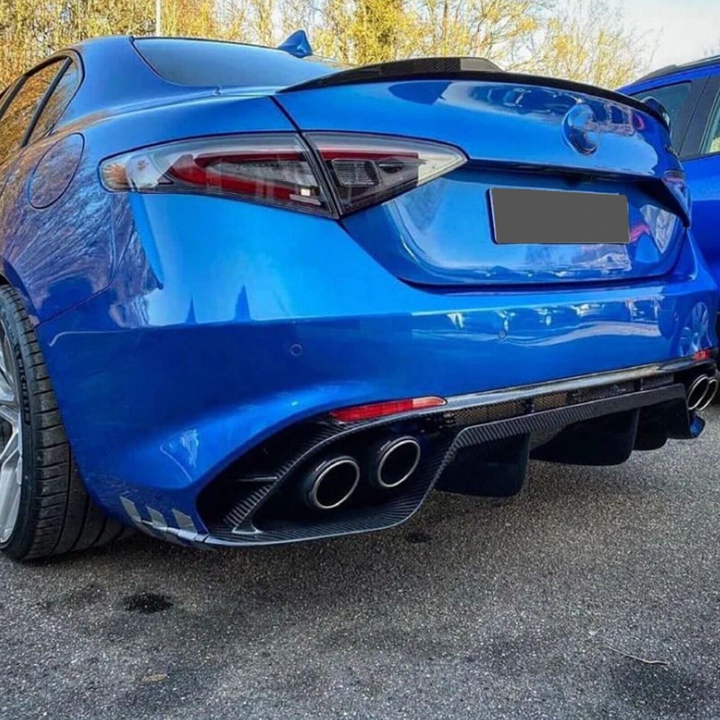 1Pc Rear Trunk Spoiler Wing Lip For Alfa Romeo Giulia Sedan 2015-23 Gloss Black