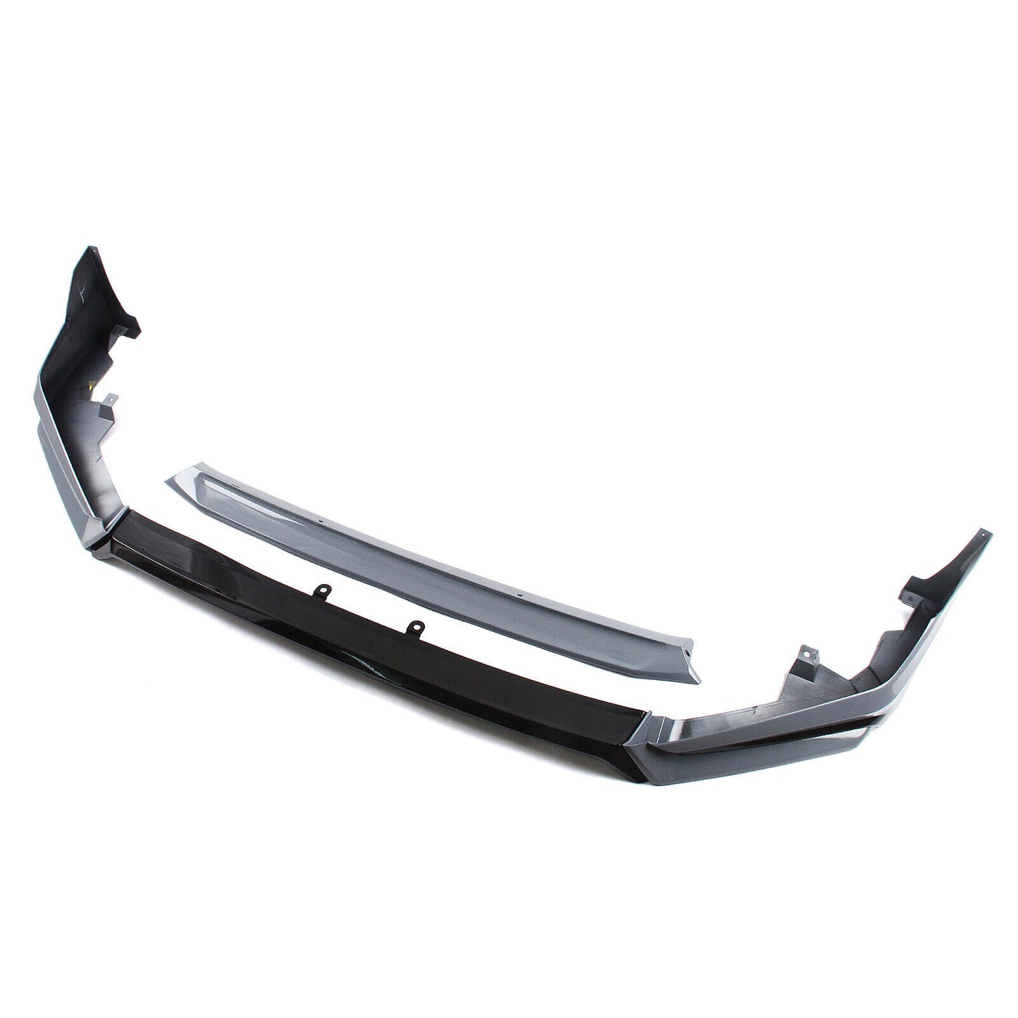 1Set Front Bumper Spoiler Lip Side Cover Gray For Honda Civic 11th All 2022-2024