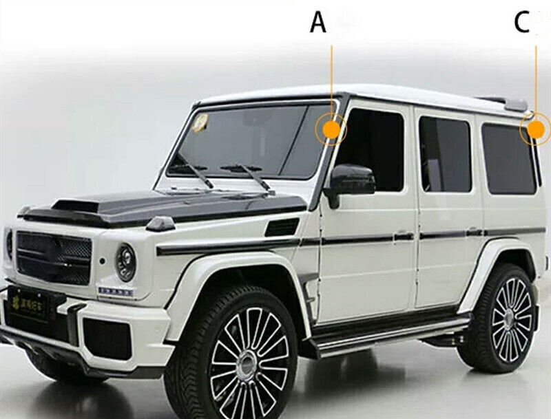 1 Set Car A + B Pillar Moulding Trim For Benz G Class G500 G63 2010-2017 Black