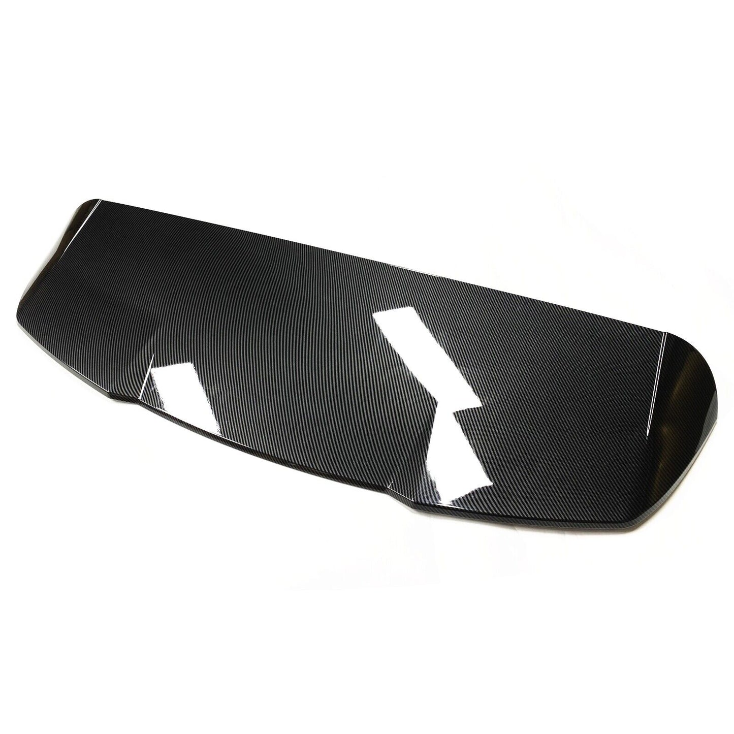 1Set Rear Trunk Spoiler Lip Wing Carbon Fiber Look For Audi Q8 2019-2022 4Door