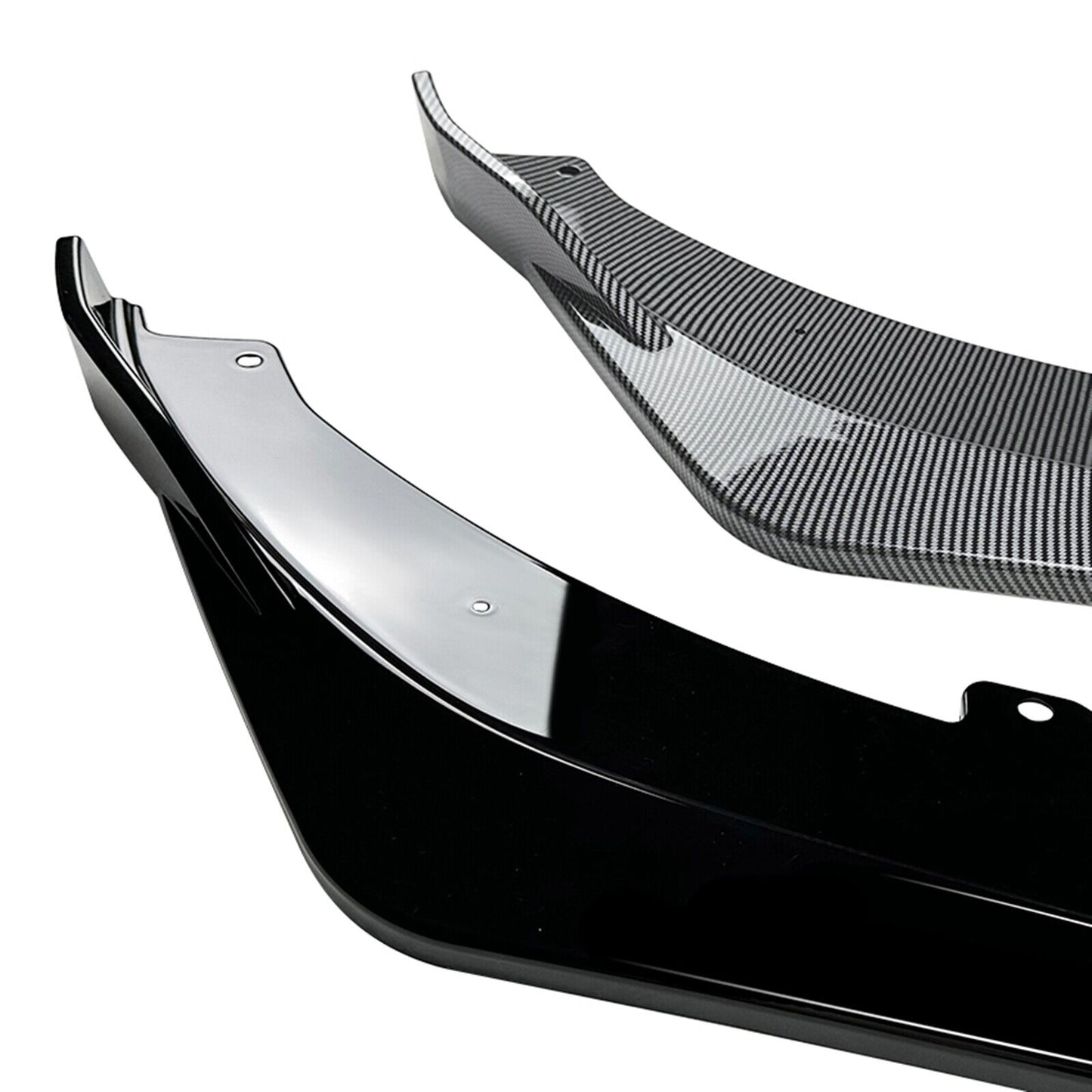 1Set Car Front Bumper Spoiler Lip Kit For Kia Stinger 2018 2019-2023 Gloss Black