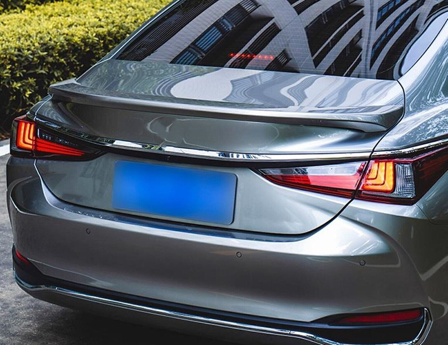 Car Silver Rear Trunk Spoiler Wing Lip For Lexus ES350/300H 2019 2020-2023 YOFER