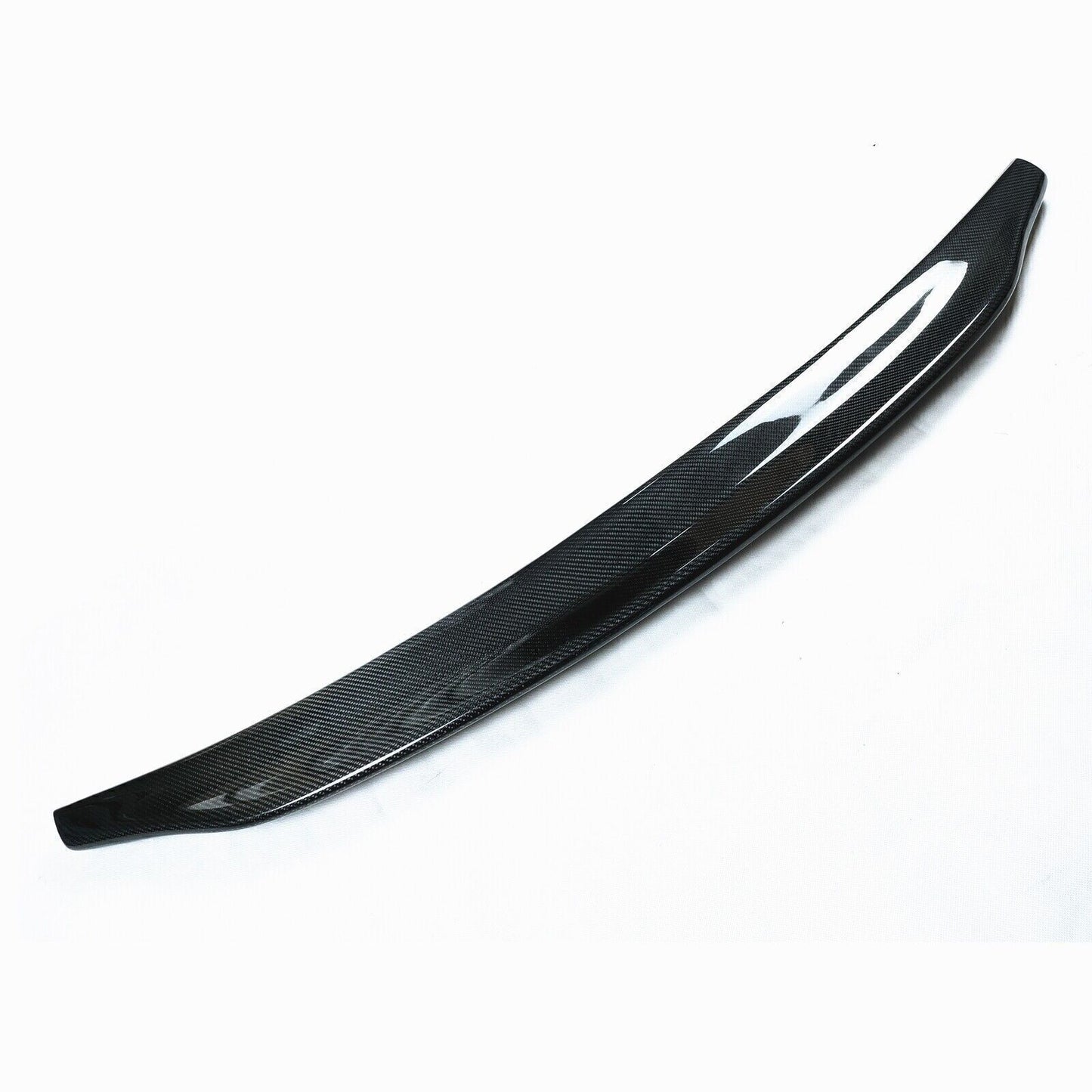 1Pc Real Carbon Fiber Rear Trunk Spoiler Wing Lip For Audi A5 S5 2008-2016 4Door