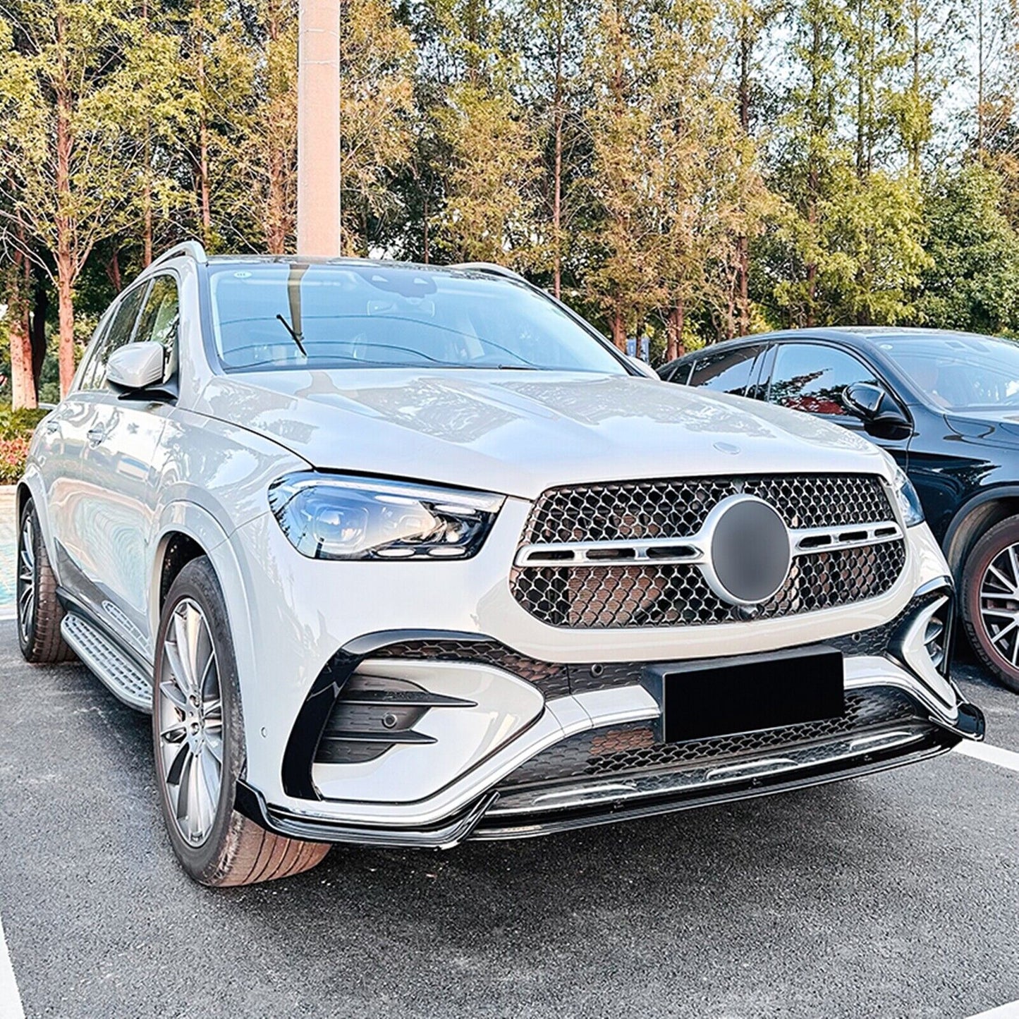 3x Front Bumper Splitter Lip For Benz GLE Class Coupe W167 C167 2024+ AMG Black