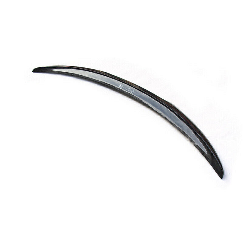 1x Black Real Carbon Fiber Rear Trunk Spoiler Lip For Alfa Romeo 2015-2021 Sedan