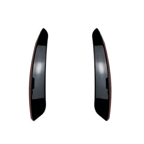1Set Black Front Spoiler Cover Trim For Benz W177 A180 A35 AMG 2019 2020-2024