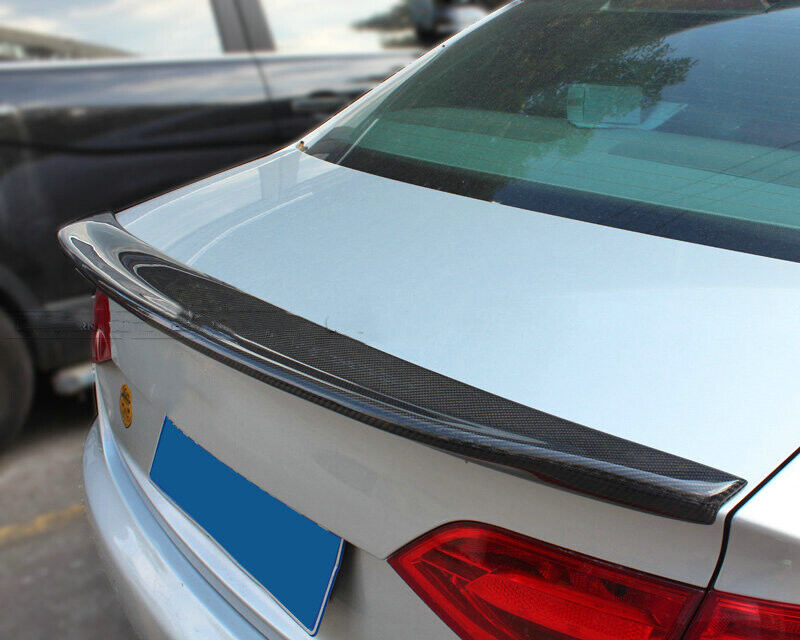 1x Caractere Style Carbon Fiber Rear Spoiler Wing For Audi A4 B8 Sedan 2009-2012