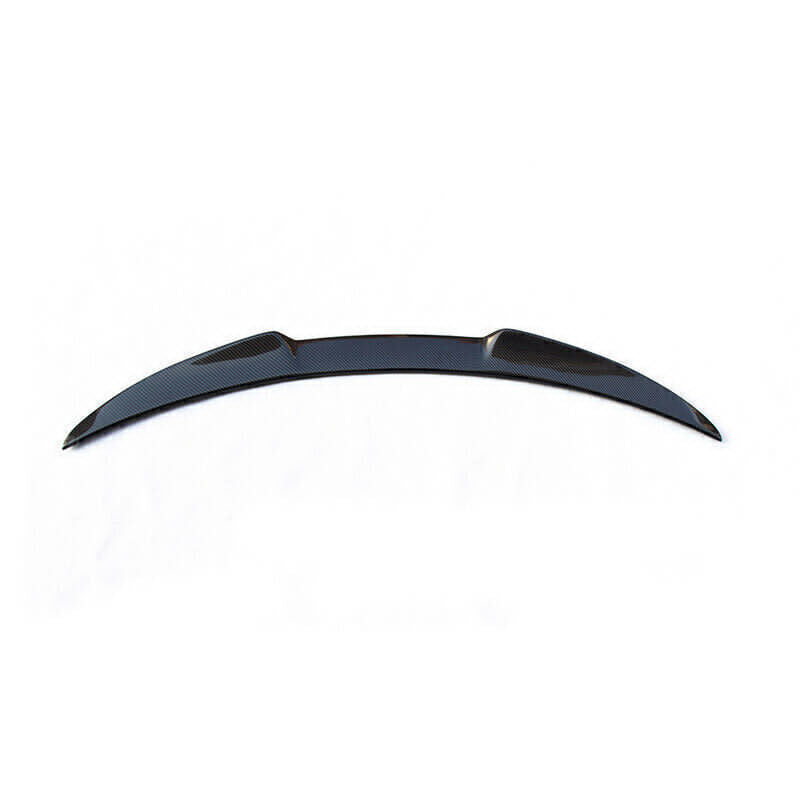 1x Black Real Carbon Fiber Rear Trunk Spoiler Lip For Alfa Romeo 2015-2021 Sedan