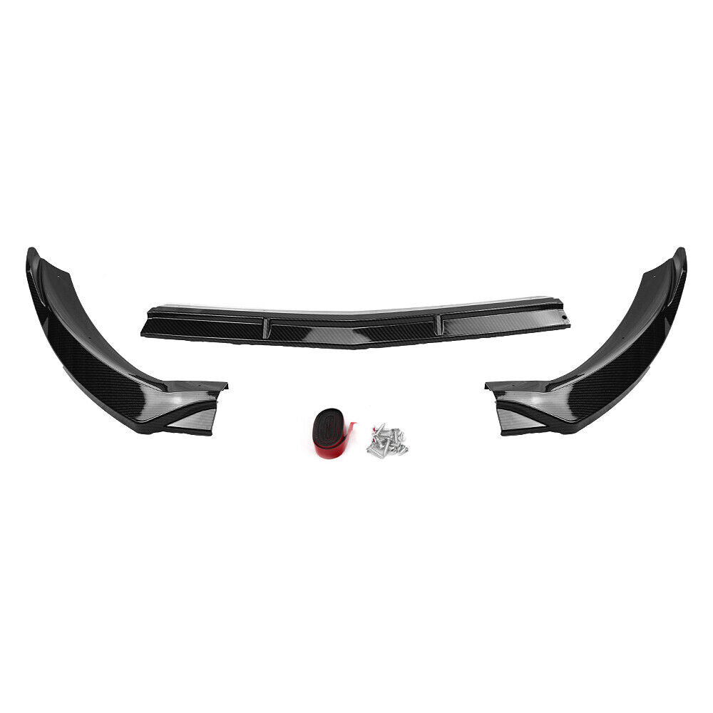 Black Car Front Bumper Spoiler Splitter Lip For Mercedes Benz CLA W117 2017-2018