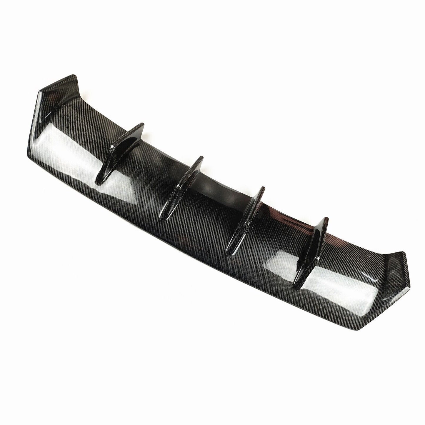 Black Carbon Fiber Rear Bumper Diffuser Shark Fins For Lexus IS300 IS350 Sport