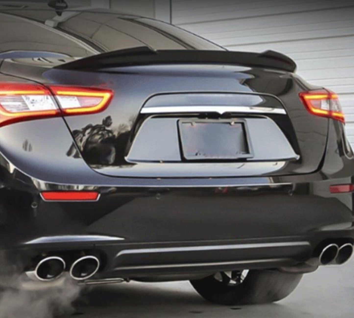 1Pc PSM Rear Trunk Spoiler Wing For Maserati Ghibli Sedan 2014-2023 Carbon Fiber