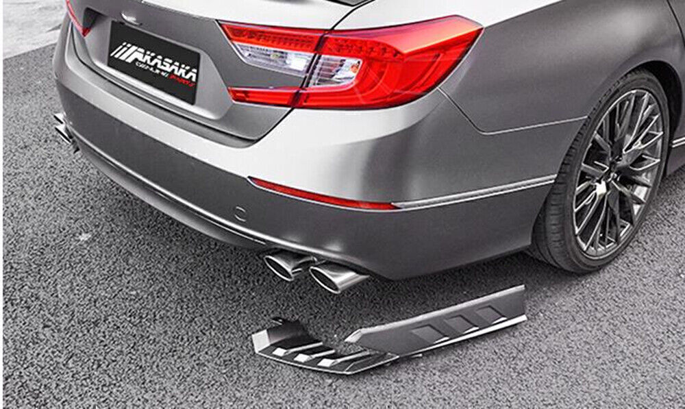 1Set Car Rear Bumper Side Cover Trim Kit Silver For Honda Accord 10th 2018-2020