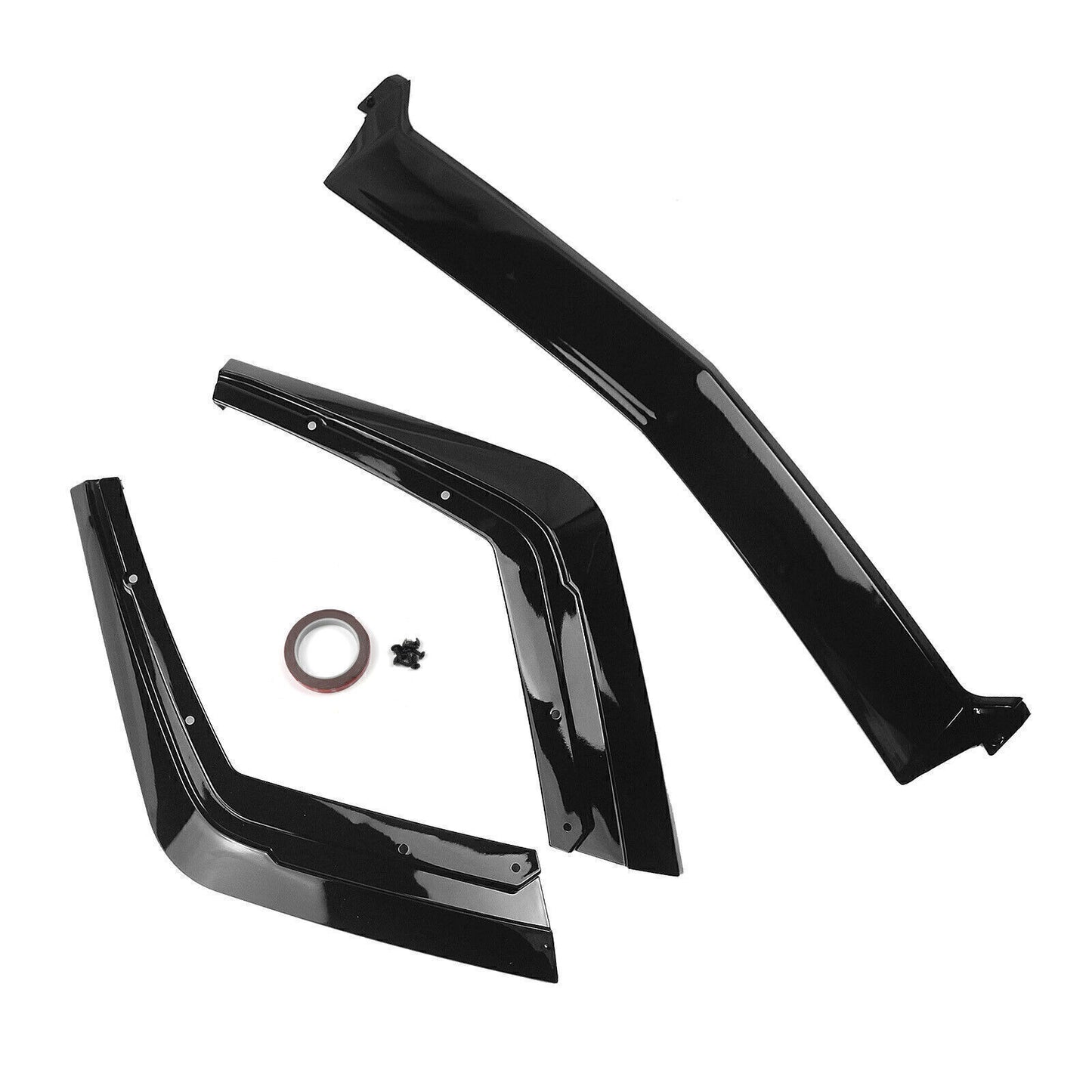 1Set Front Bumper Spoiler Lip Splitter For Cadillac CTS-V 2009-2015 Glossy Black