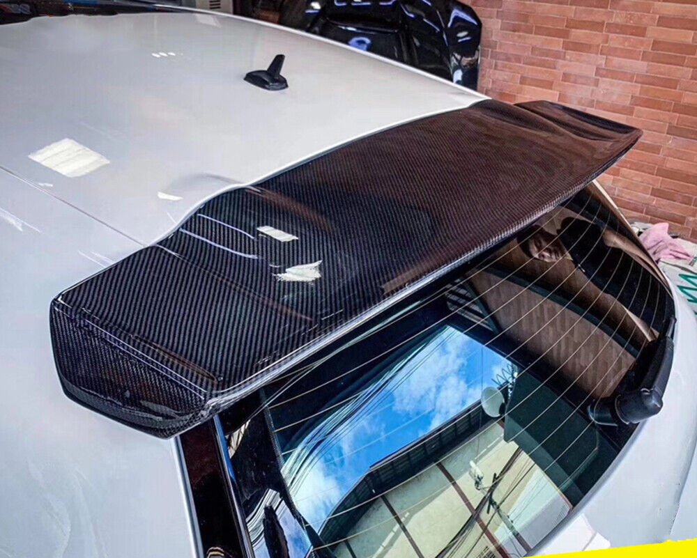 2Pcs Carbon Fiber Car Rear Roof Spoiler Boot Wing For VW Scirocco 2008 2009-2013