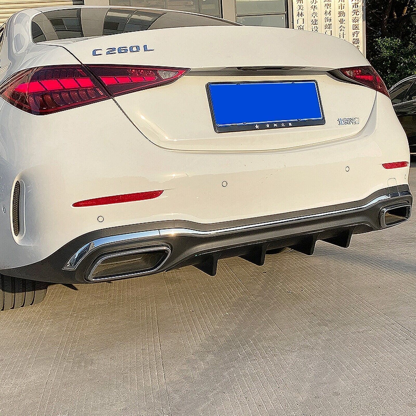 1x Rear Bumper Lower Valance Guard For Benz W206 C200 C260 C300 C Class 2022+