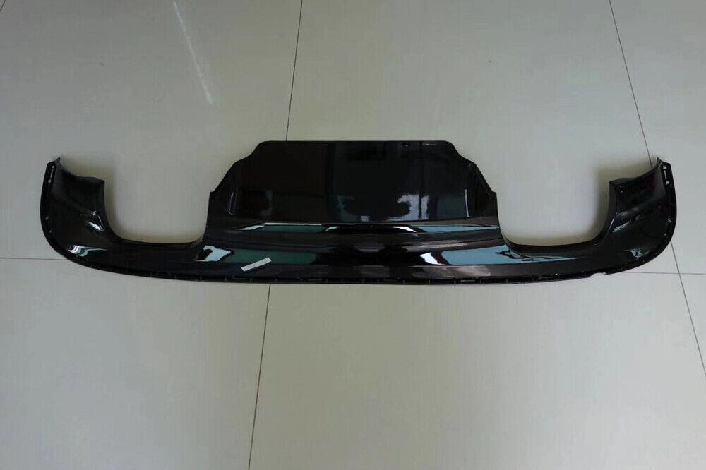1x Rear Bumper Diffuser Lip For Jaguar XF Sedan 2016-2018 Quad Out Glossy Black