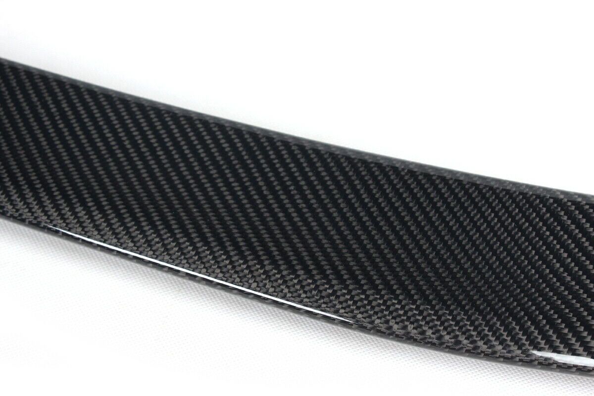1Pc Carbon Fiber Rear Trunk Spoiler Lip For Benz W212 E250 E350 E550 E63 4Dr ANG