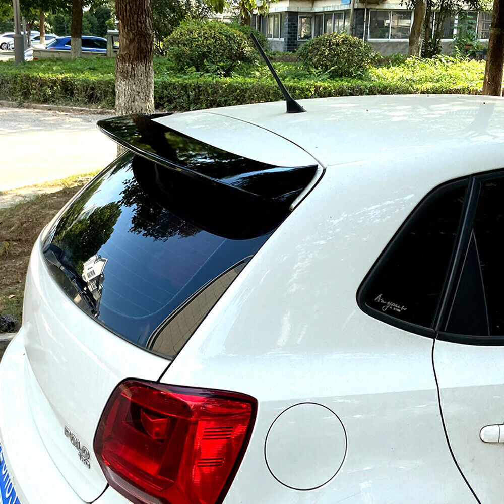 Gloss Black Car Rear Trunk Wing Lip Spoiler Wing For VW POLO 2011 2012 2013-2018