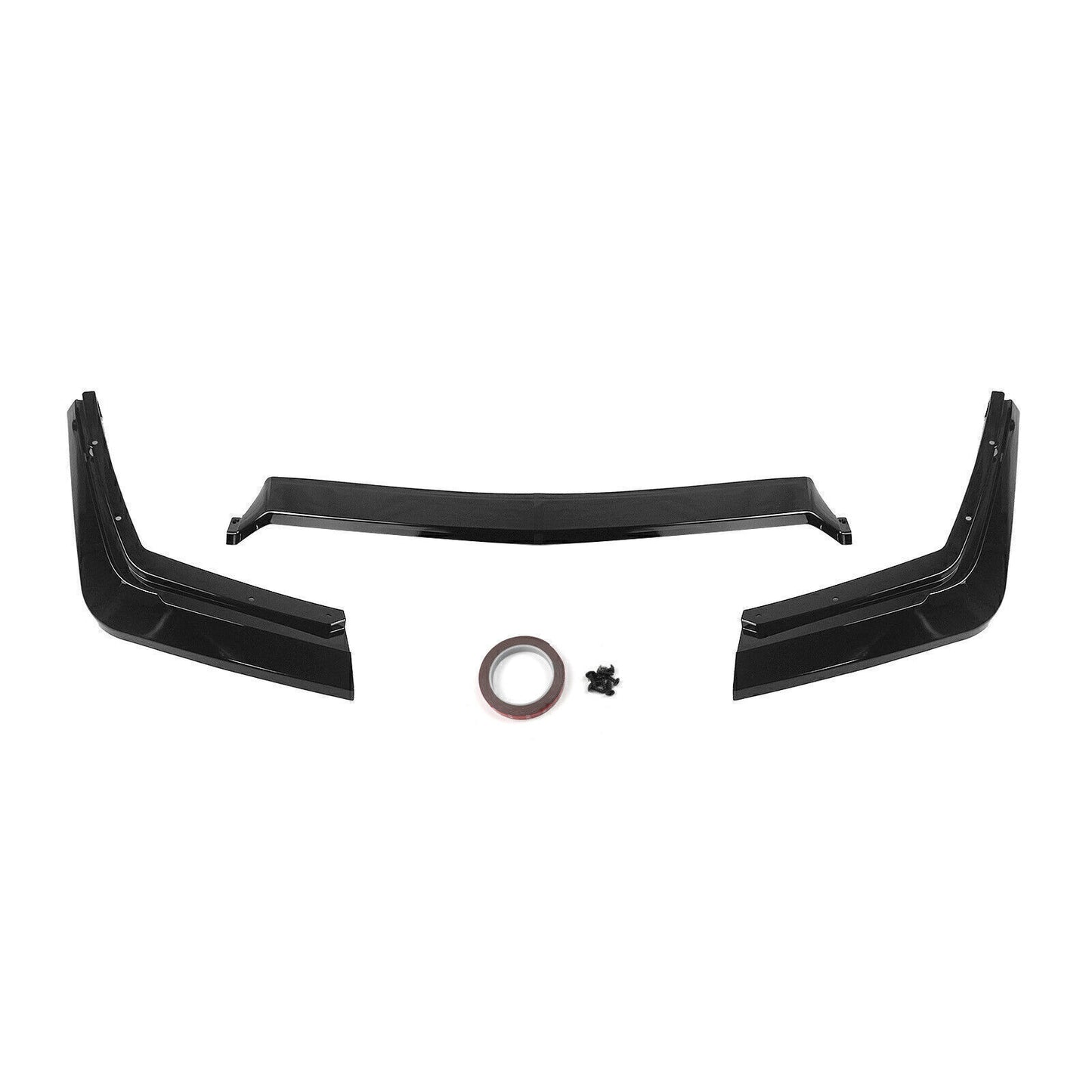 1Set Front Bumper Spoiler Lip Splitter For Cadillac CTS-V 2009-2015 Glossy Black
