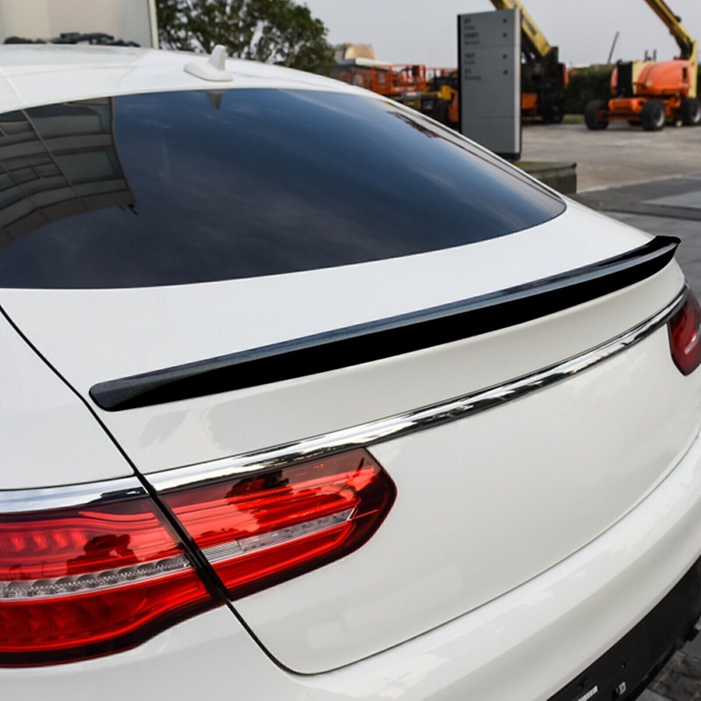 Rear Trunk Spoiler Wing Lip For Benz GLE Coupe Sport AMG 2015-2019 Carbon Look