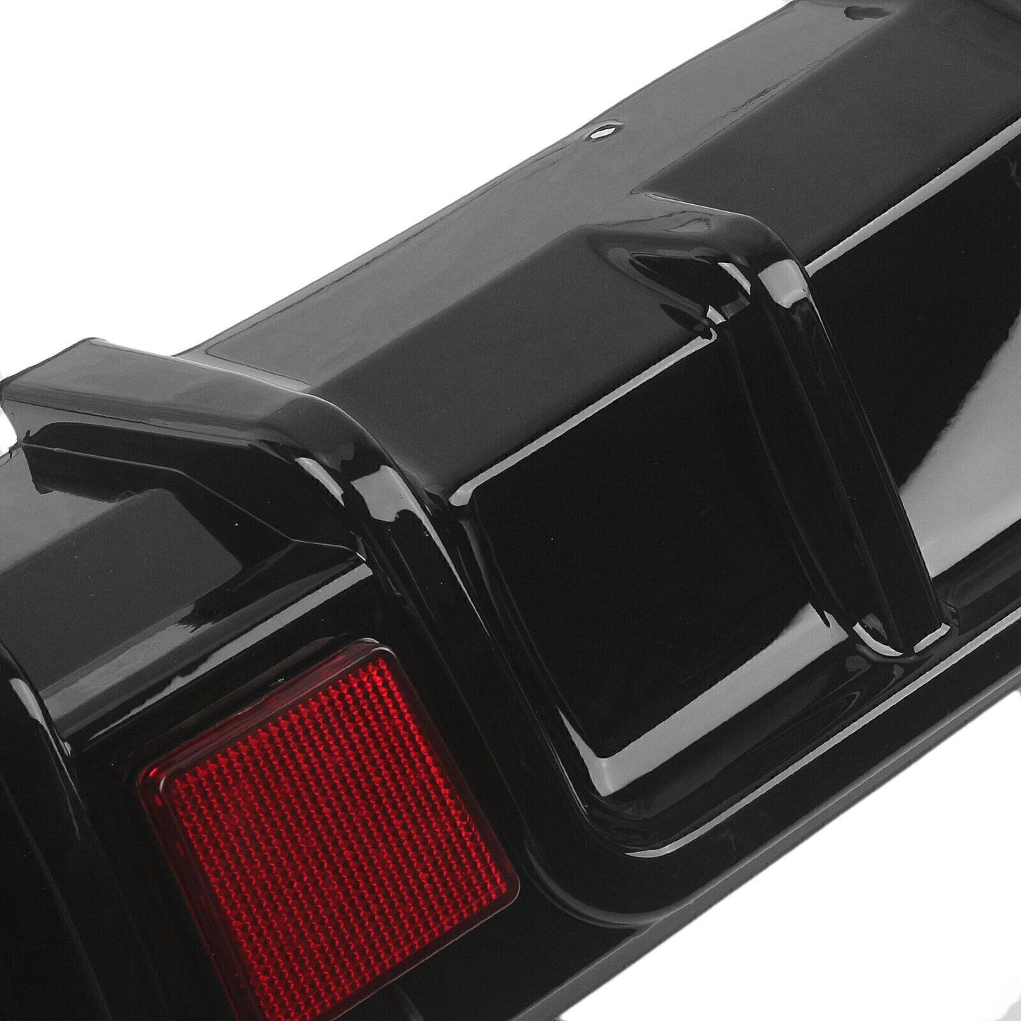 1Set Gloss Black Rear Bumper Diffuser W/LED Brake Light For Infiniti Q60 2017-22