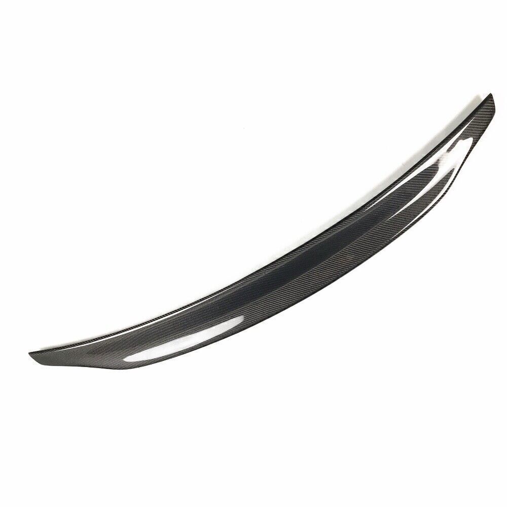 1Pc Car Rear Splitter Wing Lip Tail Wing For AUDI A4 B8 2013-2016 Carbon Fiber